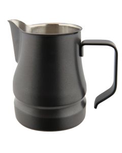 Cappuccino and latte art jug Évolution - grey stainless steel 18/10 cups 3