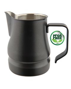 Cappuccino and latte art jug Évolution - grey stainless steel 18/10