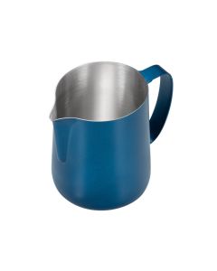 Lattiera per cappuccino Pen Jug in acciaio inox 18/10 con finitura metallizzata blu