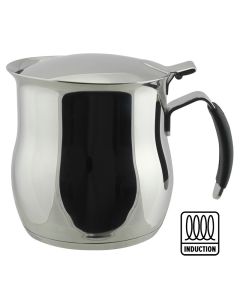 Coffee pot Omnia with induction bottom and sleeve - stainless steel 18/10