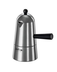 Espresso coffee maker Carmencita Classic with black handle and knob - Aluminium