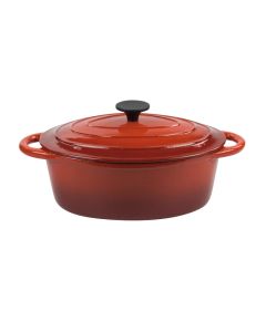Oval casserole Normandie - Enamelled cast-iron cm 21x29
