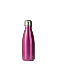 Vacuum bottle fuchsia finish with cover - stainless steel 18/10 cl 35