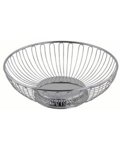 Wire basket round - stainless steel 18/10