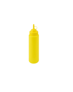Squeeze yellow bottle whit closeable spout - polyethylene ml 240