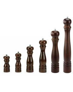 Wooden pepper/salt mill with ceramic grinder