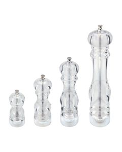 Acrylic pepper/salt mill Smart with ceramic grinder cm 12