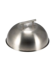 Cupola/cloche per cottura hamburger in acciaio inox 18/10 Ø cm 25
