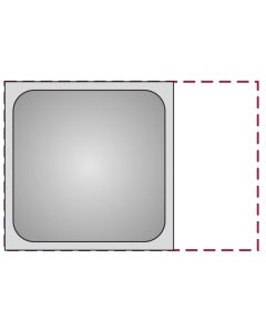 GN 2/3 backing pan - stainless steel 18/10