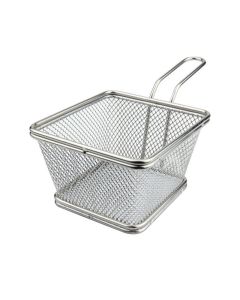 Mini square presentation basket Monoporzioni - stainless steel 18/10