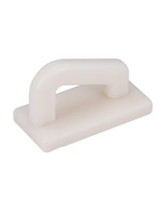 Cutting board scraper with stainless steel double blade - HDPE cm 9x18