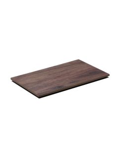 GN 1/4 Wooden finish tray Woody Board with non-slip feet - melamine
