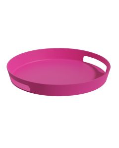 EFAY Mood palette vassoio tondo rosa in melamina Ø 300 h 40 mm