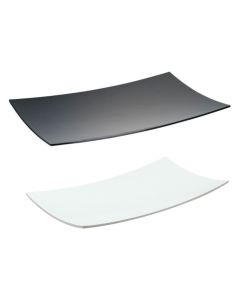 Rectangular curved plate Luna - melamine