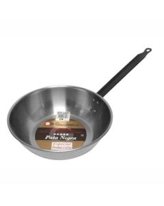 GARCIMA La Ideal pata Negra polished carbon steel deep metal pan with handle and special thickness Ø cm 24