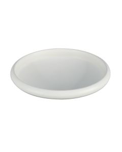 Deep round plate Taiji - ivory melamine