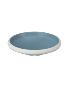 Deep round plate Taiji - ligh blue melamine