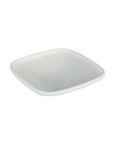Deep square plate Taiji - ivory melamine