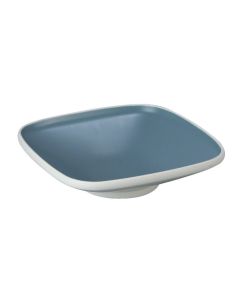 Deep square plate Taiji - light blue melamine