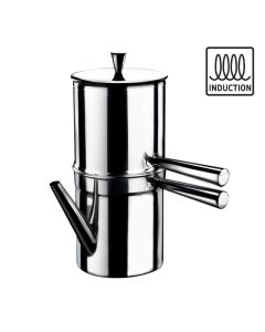 Caffettiera Napoletana INDUCTION in acciaio inox 18/10 tazze 6