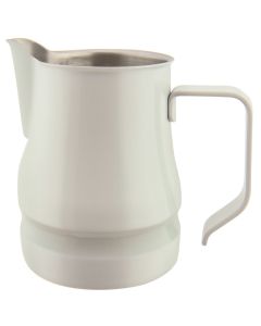 Cappuccino and latte art jug Évolution - white stainless steel 18/10 cups 3