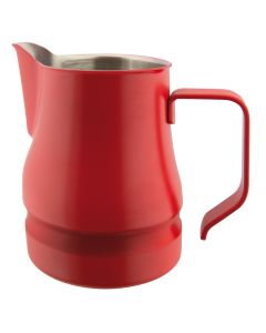 Cappuccino and latte art jug Évolution - red stainless steel 18/10 cups 3