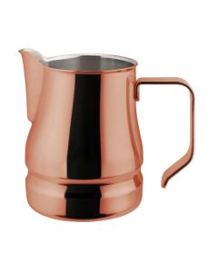 Cappuccino and latte art jug Évolution - coppered stainless steel 18/10