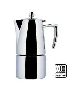Espresso coffee-maker mirror finish Slancio - stainless steel 18/10 cups 10