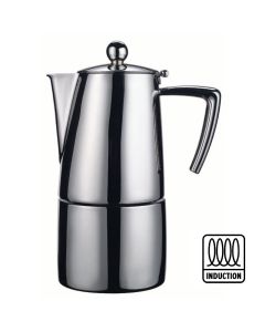 Espresso coffee-maker matte finish Slancio - stainless steel 18/10 cups 10