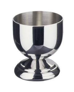 Egg cup with base - stainless steel 18/10