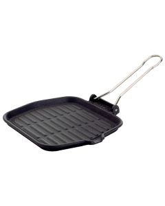 Square grill pan Monodietella - Enamelled cast-iron cm 20x20