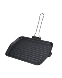 Rectangular grill pan Dietella induction - Enamelled cast-iron cm 23x26
