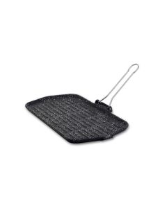 Rectangular grill pan Dietella Stone - Enamelled cast-iron cm 23x26