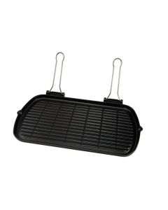 Rectangular grill pan Maxidietella - Enamelled cast-iron cm 27x50