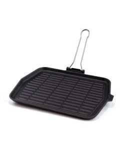 Rectangular grill pan Dietella Chef - Enamelled cast-iron cm 28x36