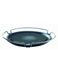 Round grill pan Atollo - Enamelled cast-iron cm 27