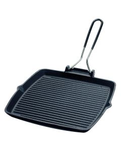 Square grill pan MixGrill - Enamelled cast-iron cm 24x24