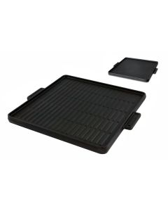 Double-sided square cooking plate - Enamelled cast-iron cm 38x38