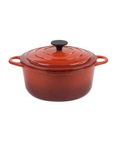 Round casserole Normandie - Enamelled cast-iron cm 24