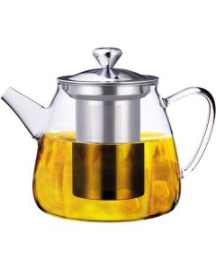 Teapot/Infuser with filter - Borosilicate glass and stainless steel 18/10 ml 450