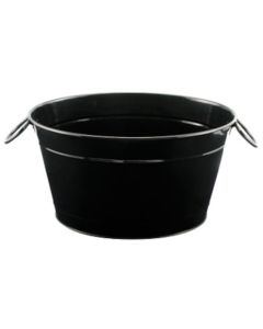 Party tub - black painted metal cm 40x28x22