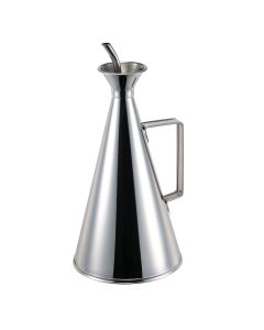 Oil Cannister with drip-free spout - stainless steel cl 50