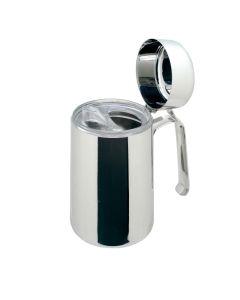 Oil Cannister with drip-free spout - stainless steel cl 50