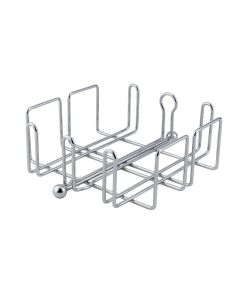 Windproof wire napkin holder - Chromed steel cm 19x19