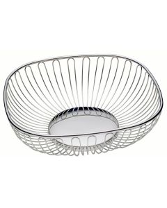 Wire basket square - stainless steel 18/10 cm 23