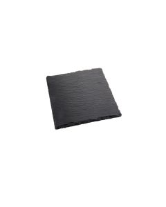 5 piece set round natural slate appetizer/coaster cm 10x10