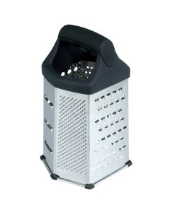 6-sided multi-purpose grater - stainless steel and ABS cm 10,5x12x20