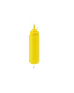 Squeeze yellow bottle whit closeable spout - polyethylene ml 720