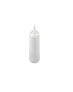 Squeeze transparent bottle whit closeable spout - polyethylene ml 360