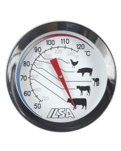 Meat thermometer with probe - stainless steel 18/10 cm 10